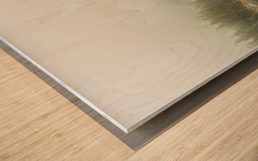 Lake Katherine Within a Cloud Wood print