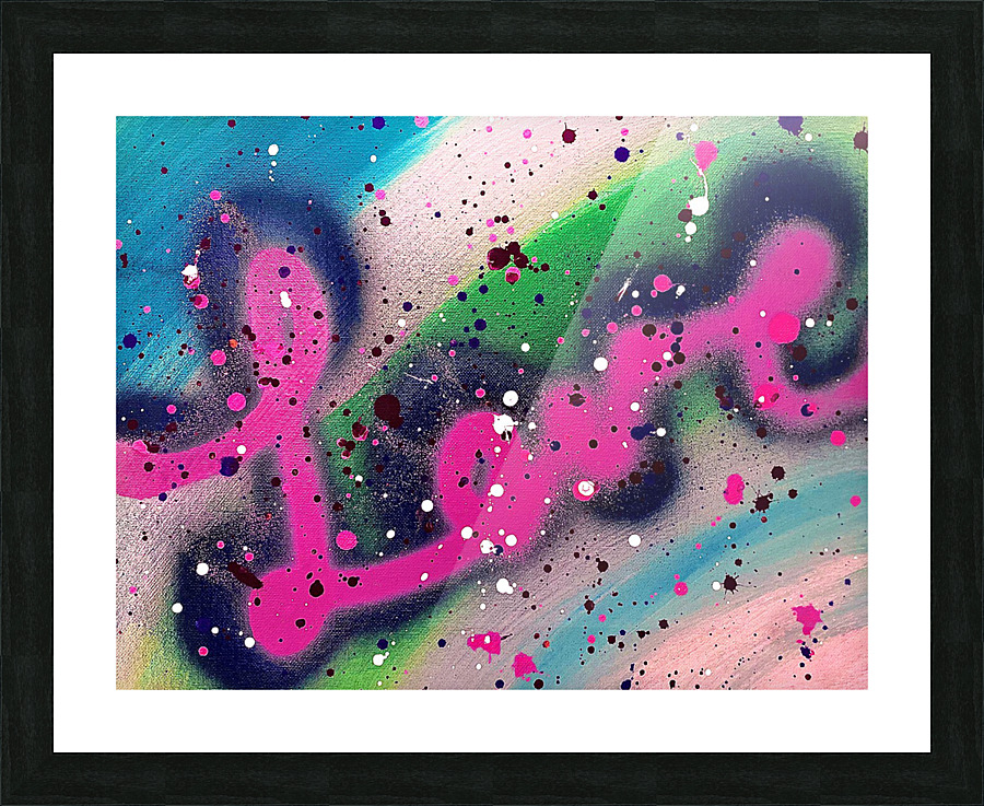 Lovegrafeti Picture Frame print