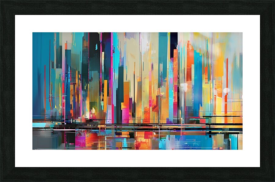 THE CITY Picture Frame print