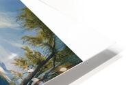 a stunning hyper realistic landscape mural featur HD Metal print