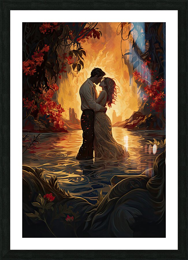 Last Kiss Picture Frame print