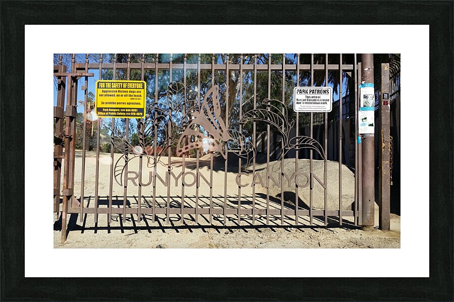 Gate of Runyon Picture Frame print