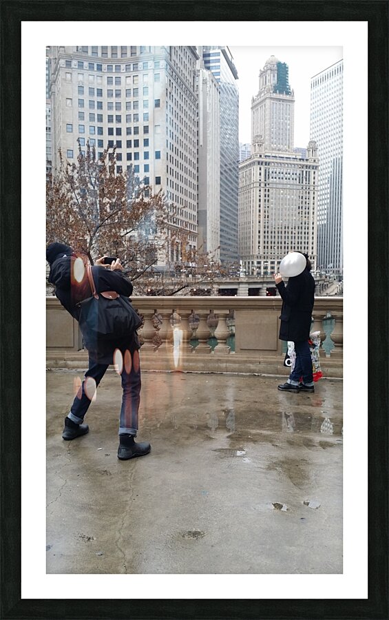 Chicago Balloon Picture Frame print