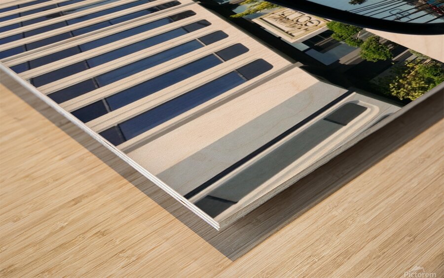 LA in Traffic Wood print