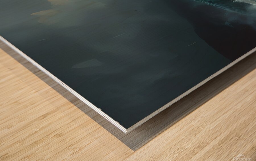 The Phantom of Loch Ness Wood print