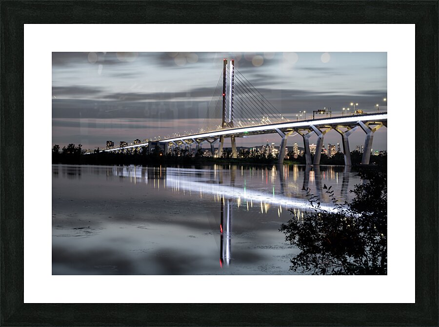 Pont Champlain pose 63 s Picture Frame print