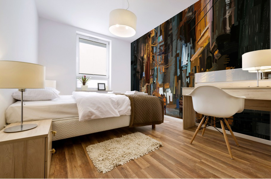 LateNightStreet Mural print