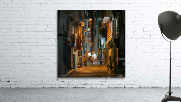 LateNightStreet Wall Preview
