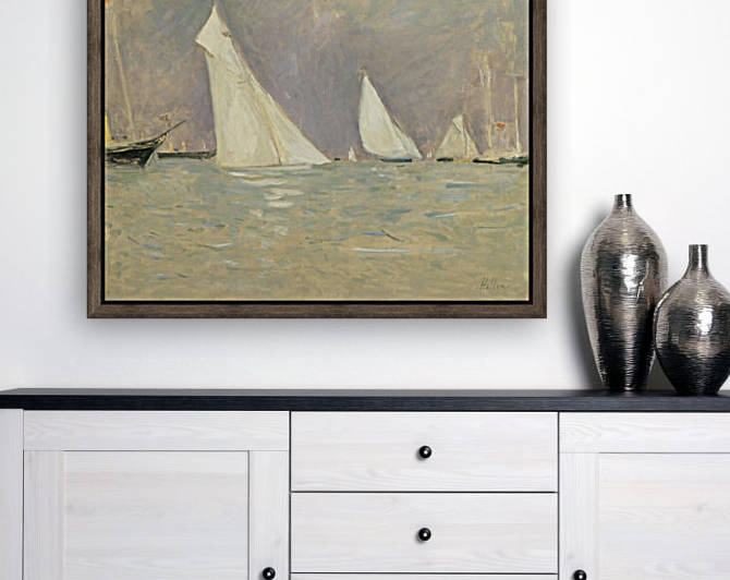 Floating Sailers at Cowes by Paul Cesar Helleu