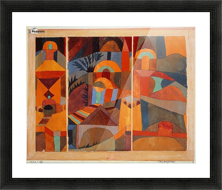 Tempelgarten Picture Frame print