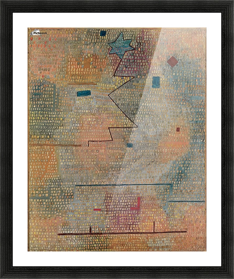 Aufgehender stern Picture Frame print