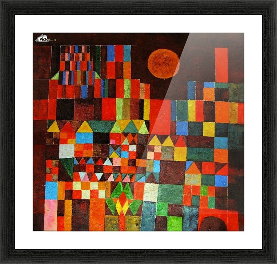 Castle and the sun Picture Frame print
