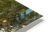A stream and several deer HD Metal print