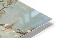Wide snowy river HD Metal print