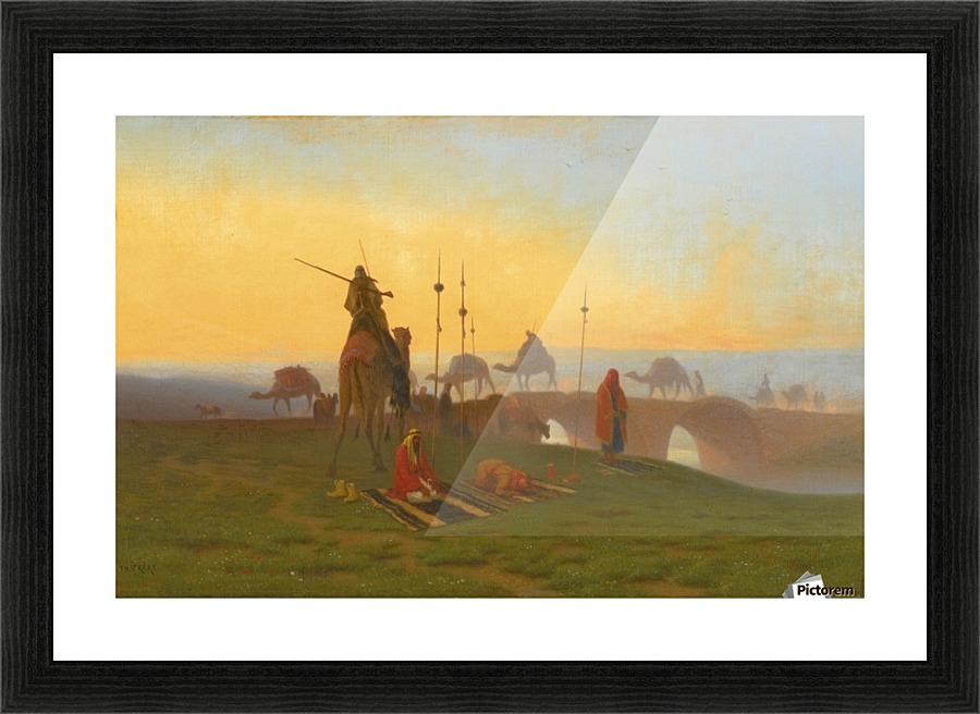 The evening prayer Picture Frame print