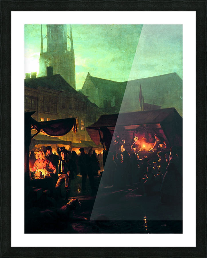 Jaarmarkt Picture Frame print