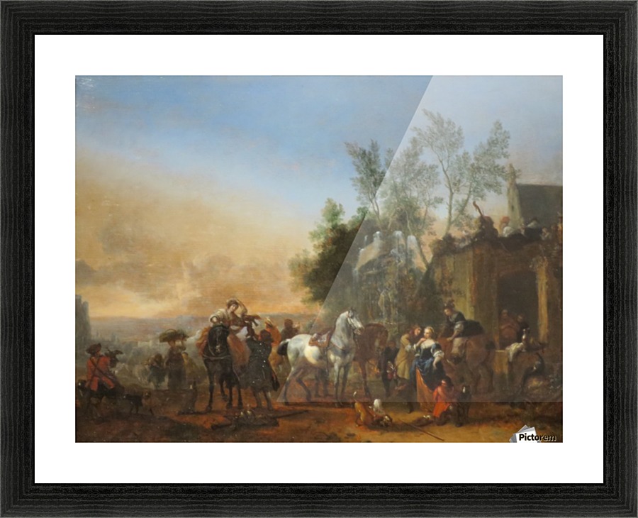 The Hunters Return Picture Frame print