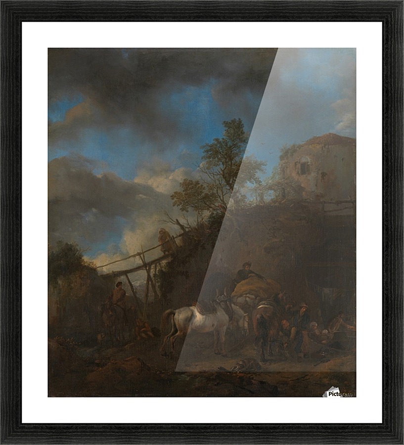 De hoefsmid Picture Frame print