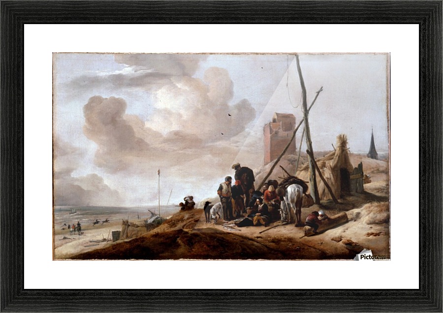 A Coastal Scene Picture Frame print