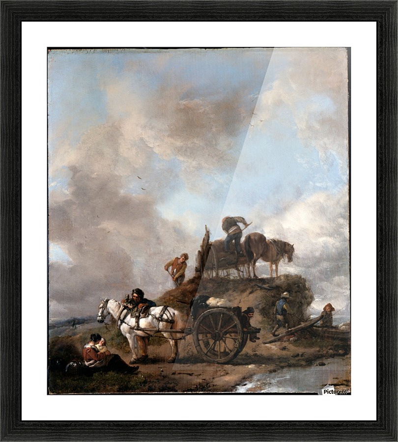 Peasants in the Fields Picture Frame print