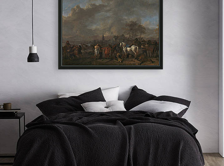 De overwinning der boeren Rijksmuseum by Philips Wouwermans