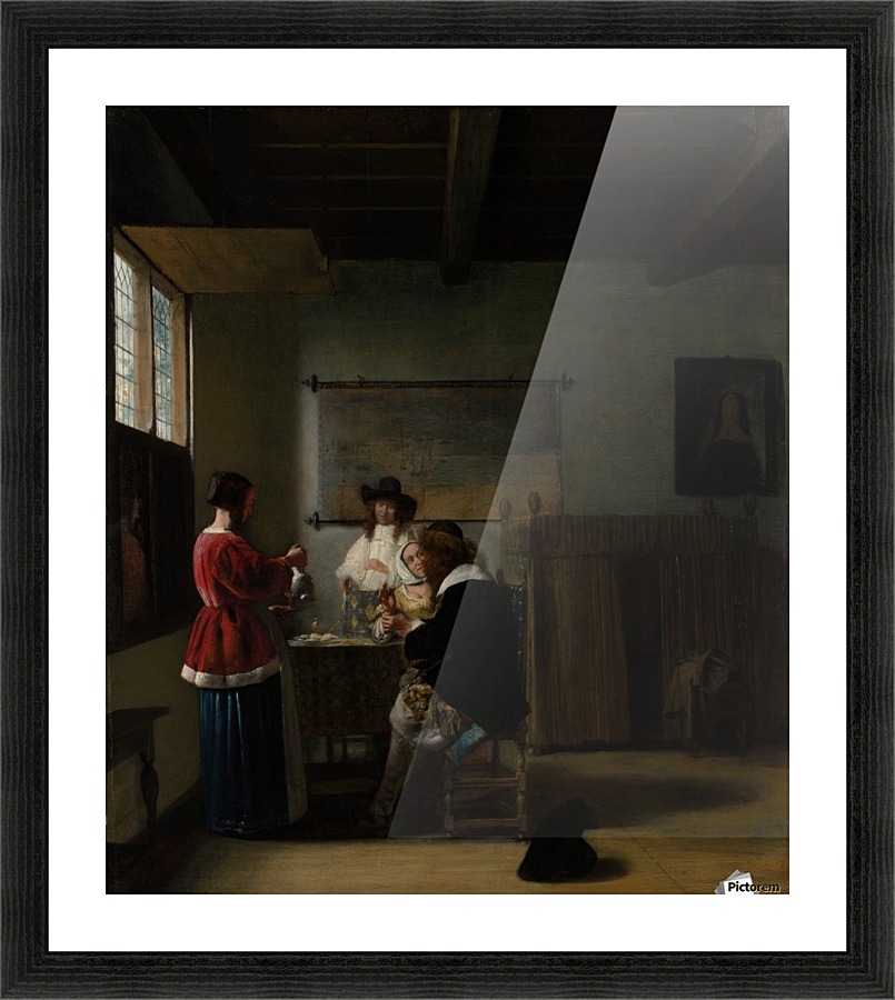 The visit Picture Frame print