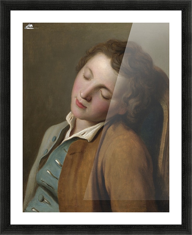 Boy sleeping Picture Frame print
