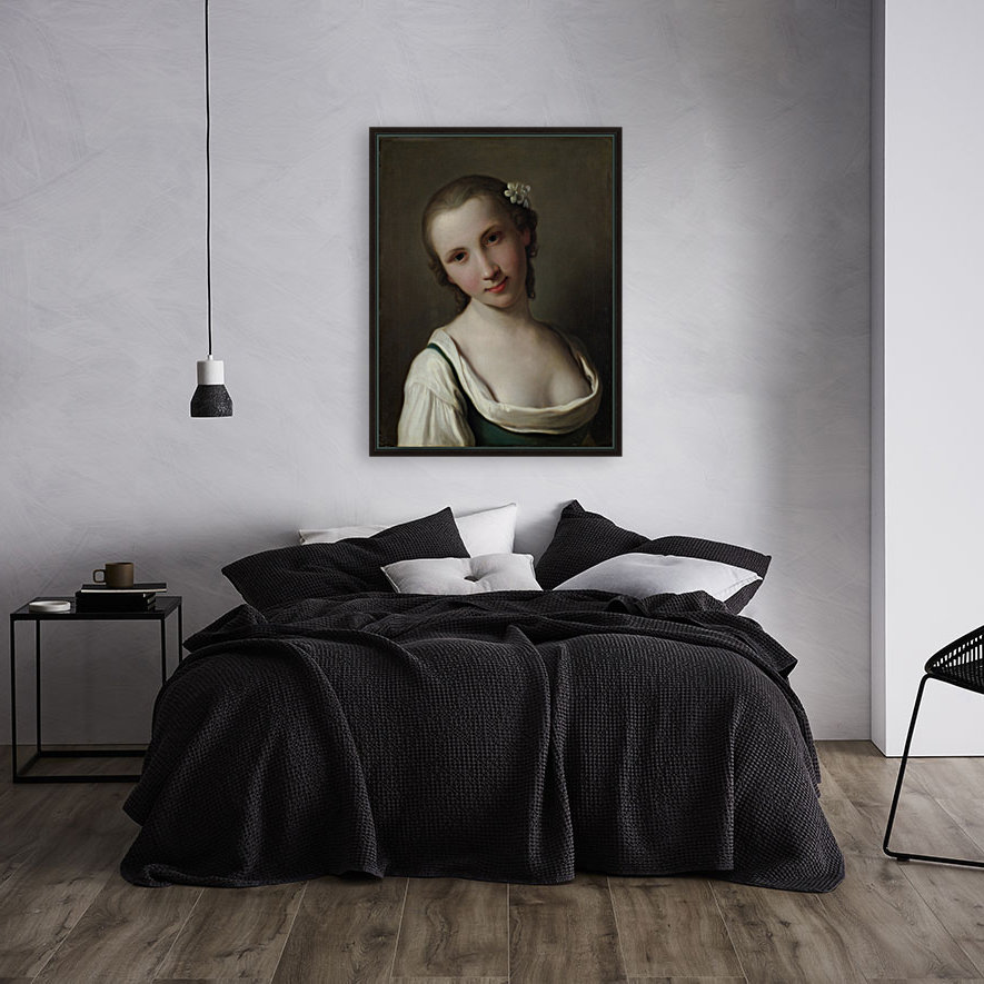 Een jonge vrouw Reproduction