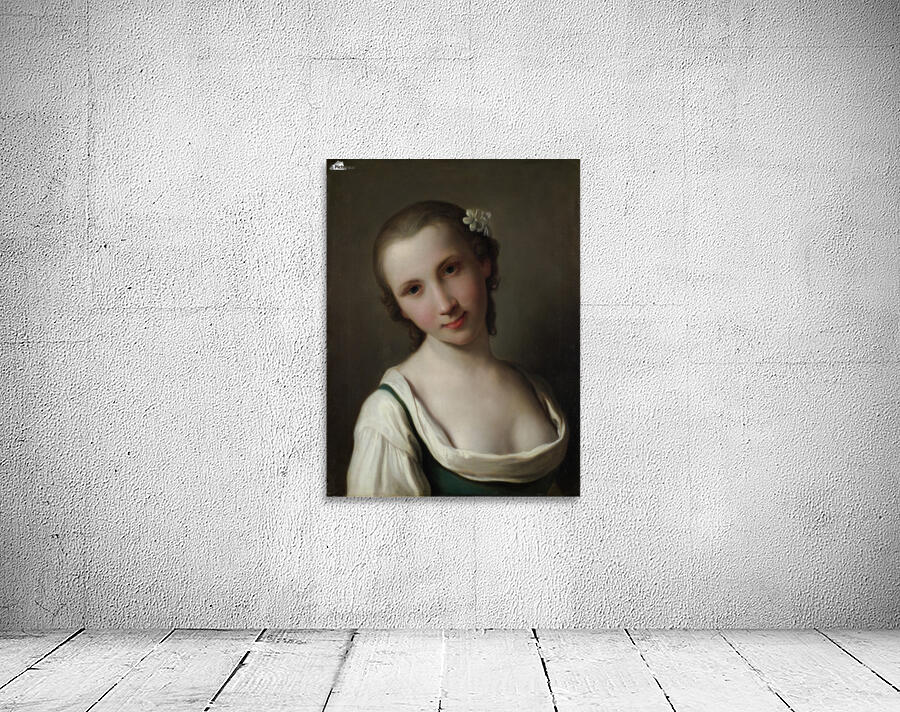 Een jonge vrouw Wall Preview