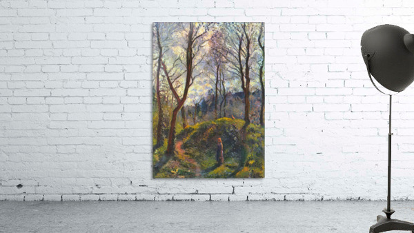 Landscape with big trees Wall Preview