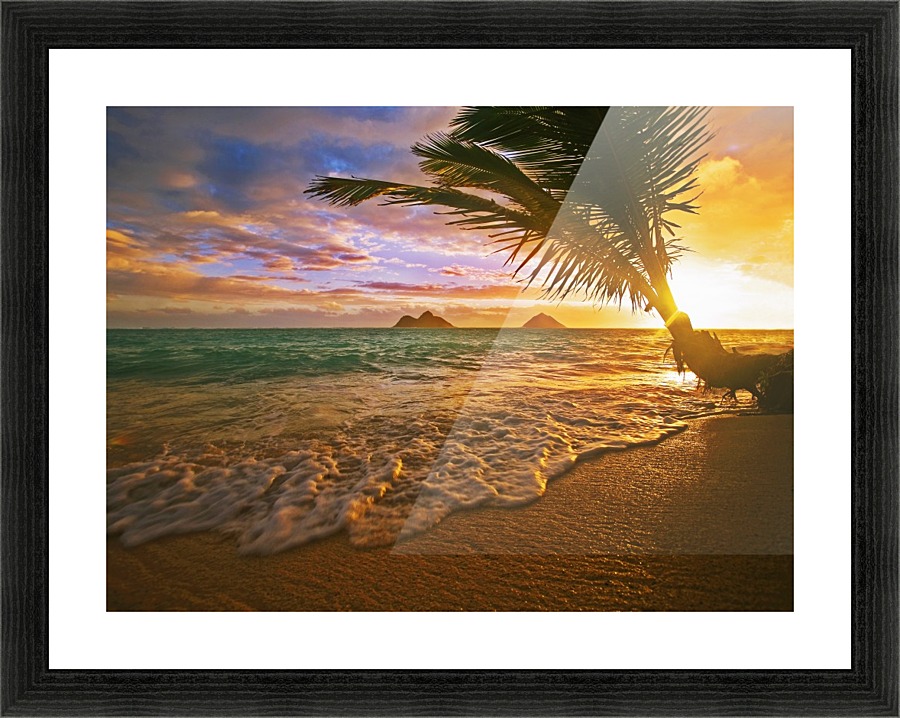 Lanikai Beach Sunset Picture Frame print