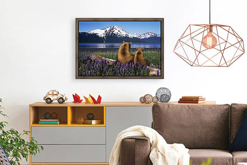 Grizzly Sow & Cub by Printscapes