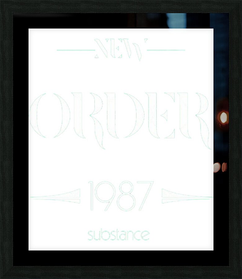 New Order 27 Picture Frame print