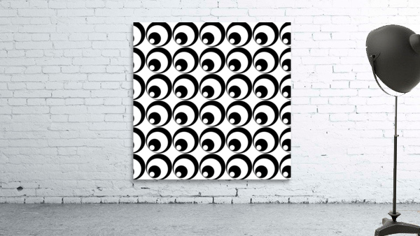 funkycirclesbandw Wall Preview
