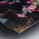 Hollyhocks Metal print