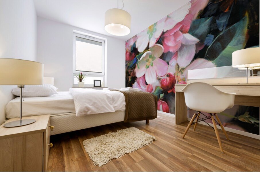 Apple Blossoms Mural print