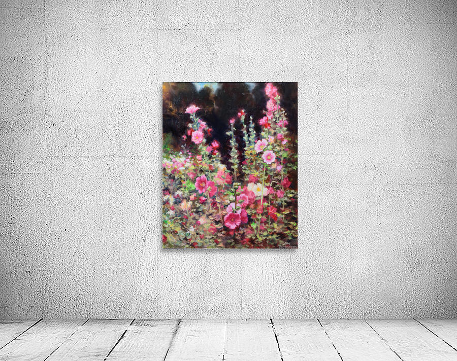 Hollyhocks Wall Preview
