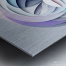 Sleeping Polar Bear Paper Art Metal print