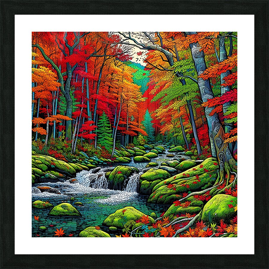 Fall in New Hamphire Picture Frame print