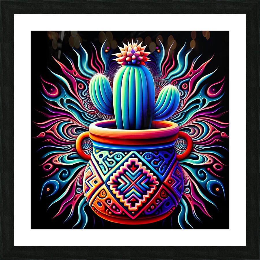 Ceremonial Cactus Picture Frame print