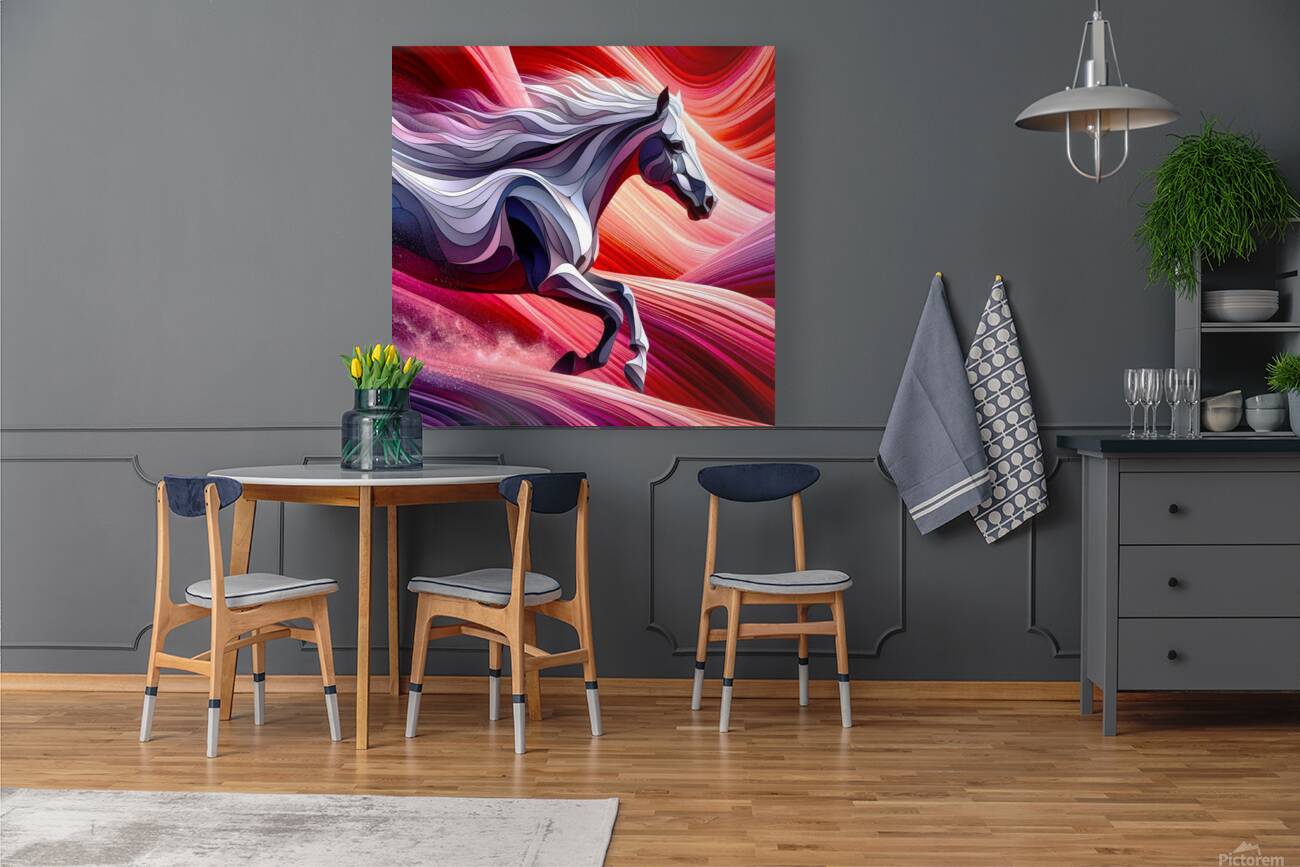 Ghost Horse in Sandstone Canyon Reproduction