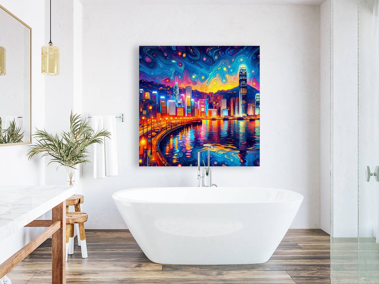 Hong Kong Harbor Reproduction