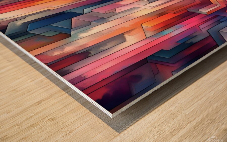 Under Construction Wood print