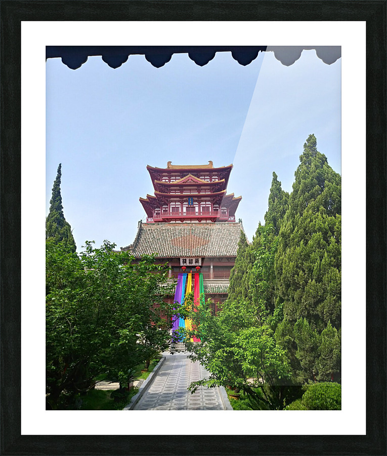 Temple chinois Picture Frame print
