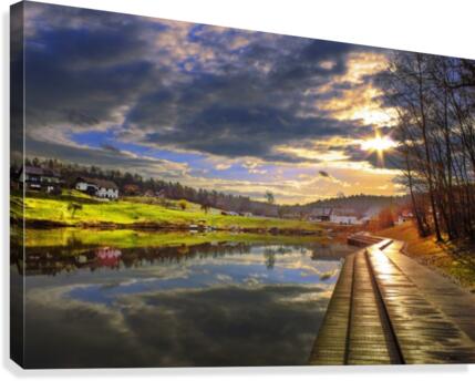 Summer sunrise Canvas Print