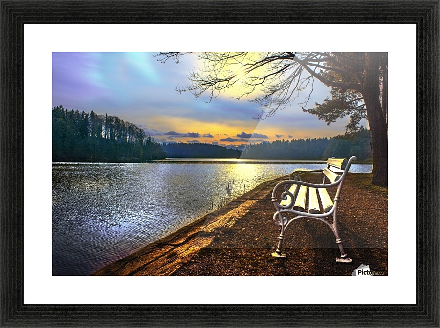 Bench Picture Frame print
