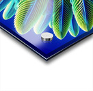 ai artist debra amerson plant artistry blue green Acrylic print