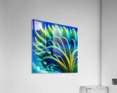 ai artist debra amerson abstract palm fronds plan Acrylic Print