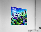 ai artist debra amerson abstract pitcher plant ar Acrylic Print