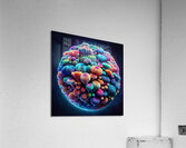 ai artist debra amerson abstract mushroom plant p Acrylic Print